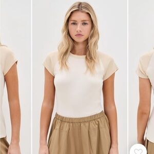 Vince Raglan Color Block Tee